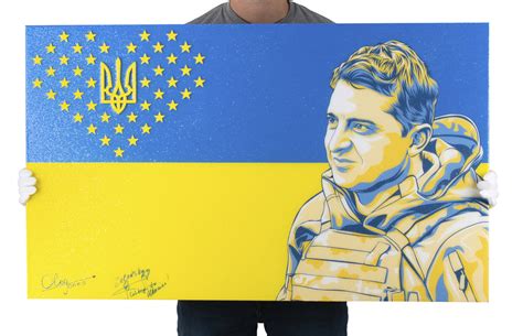 Auction of signed Zelenskyy painting to help Ukraine
